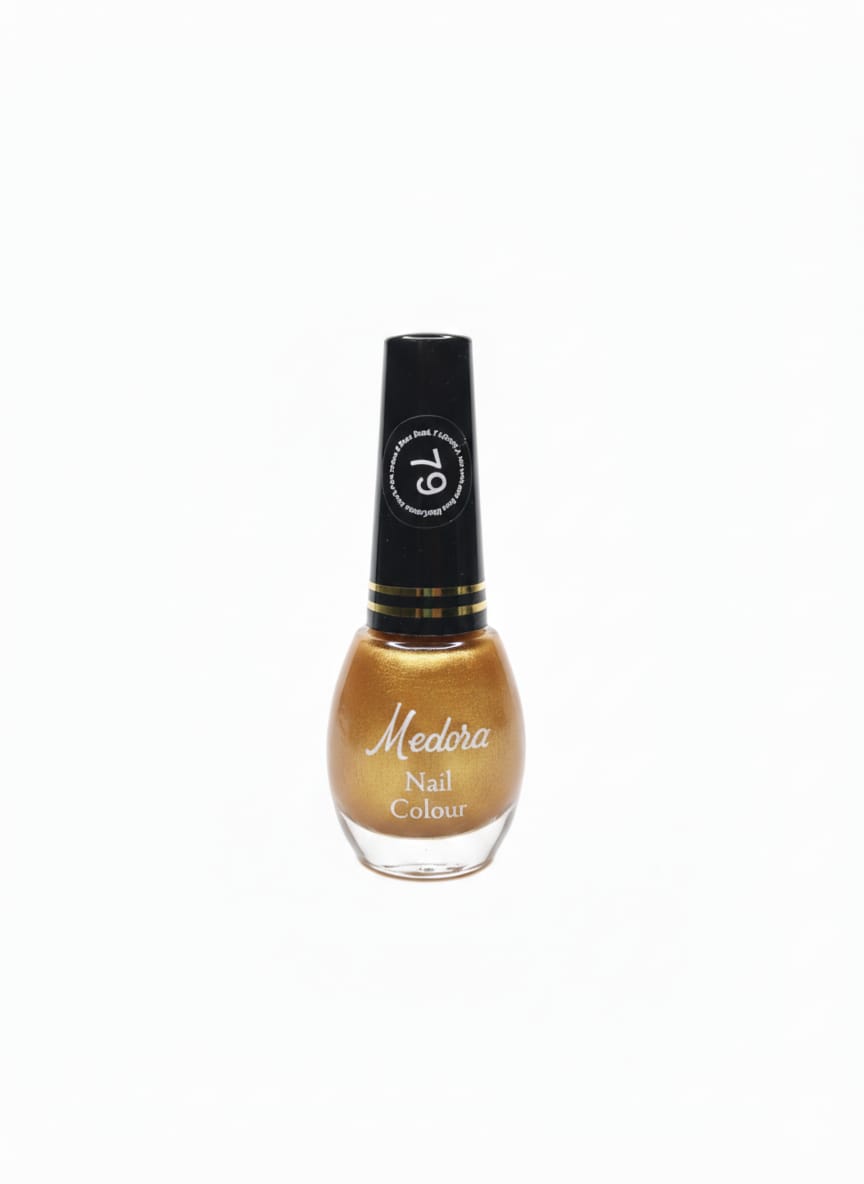 Medora Glossy nail polish - nail paint shade 79 (10ml) - Golden colours collection 