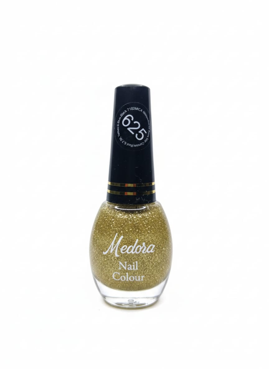 Medora Glitter nail polish - nail paint shade 625 (10ml) - Shimmery colours collection 