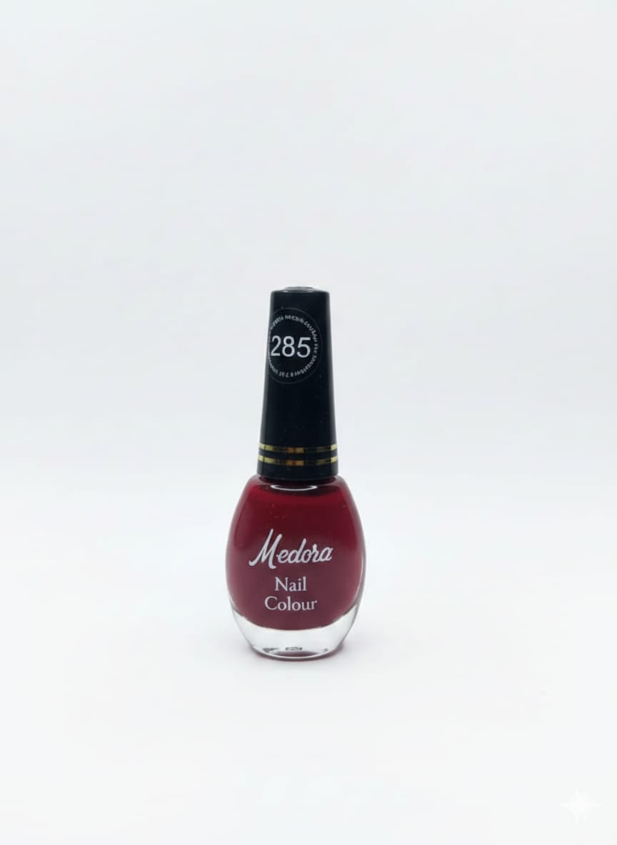 Medora matte nail polish - Nail paint shade Shocking pink 285 (10ml) - Shocking pink colours collection