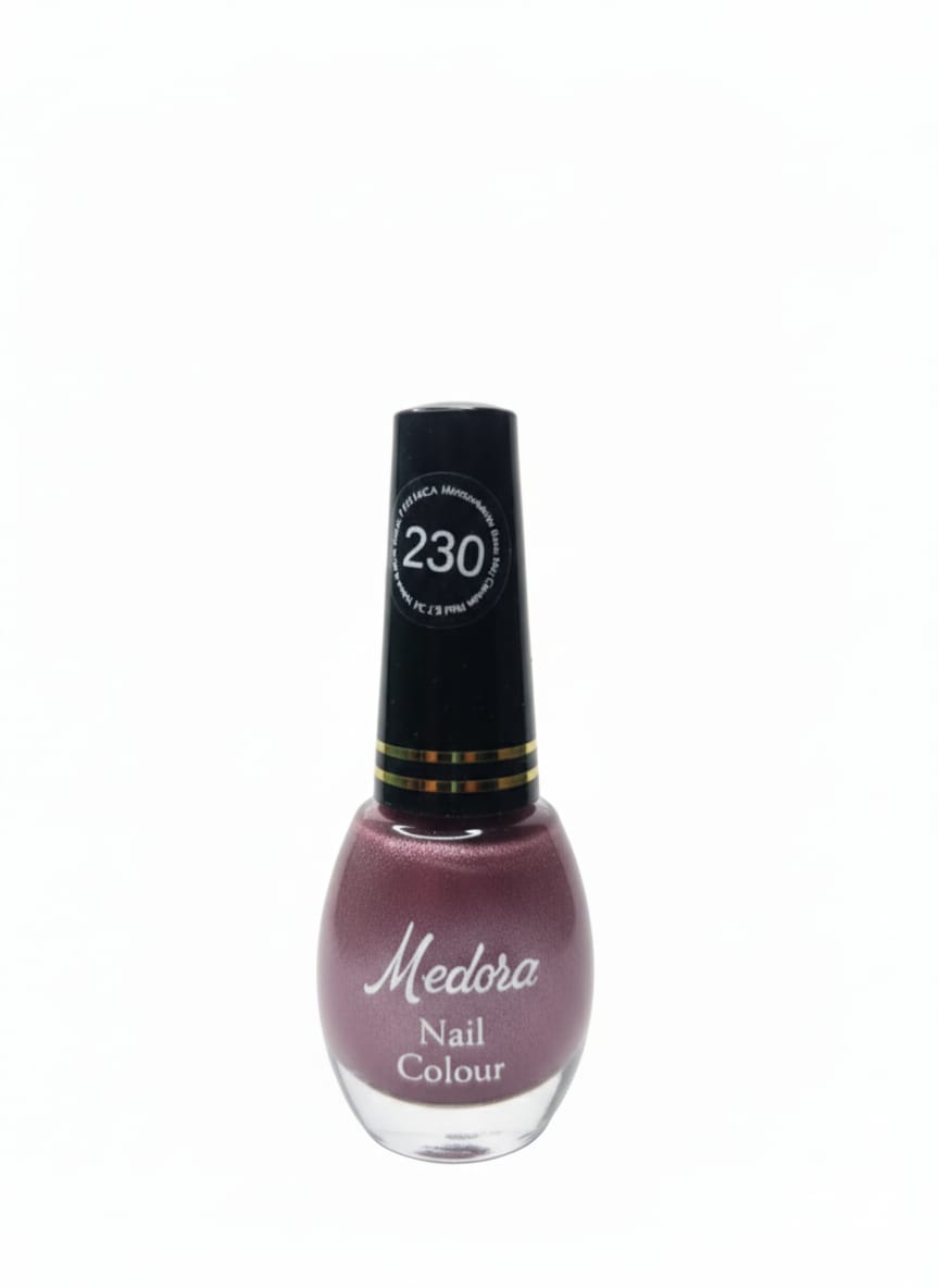 Medora fashion metallic nail polish - nail paint shade 230 (10ml) - purple colours collection 