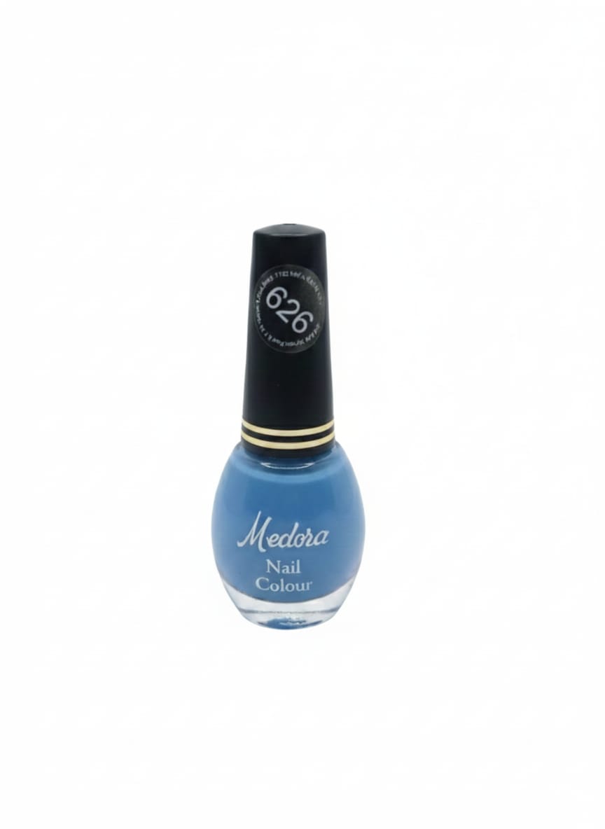 Medora fashion metallic nail polish - nail paint shade 626 (10ml) - Blue colours collection 