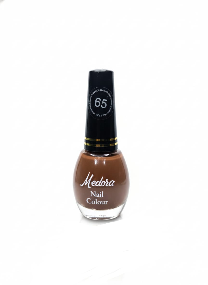 Medora fashion metallic nail polish - Nail paint shade 65 (10ml) - Brown colours collection 