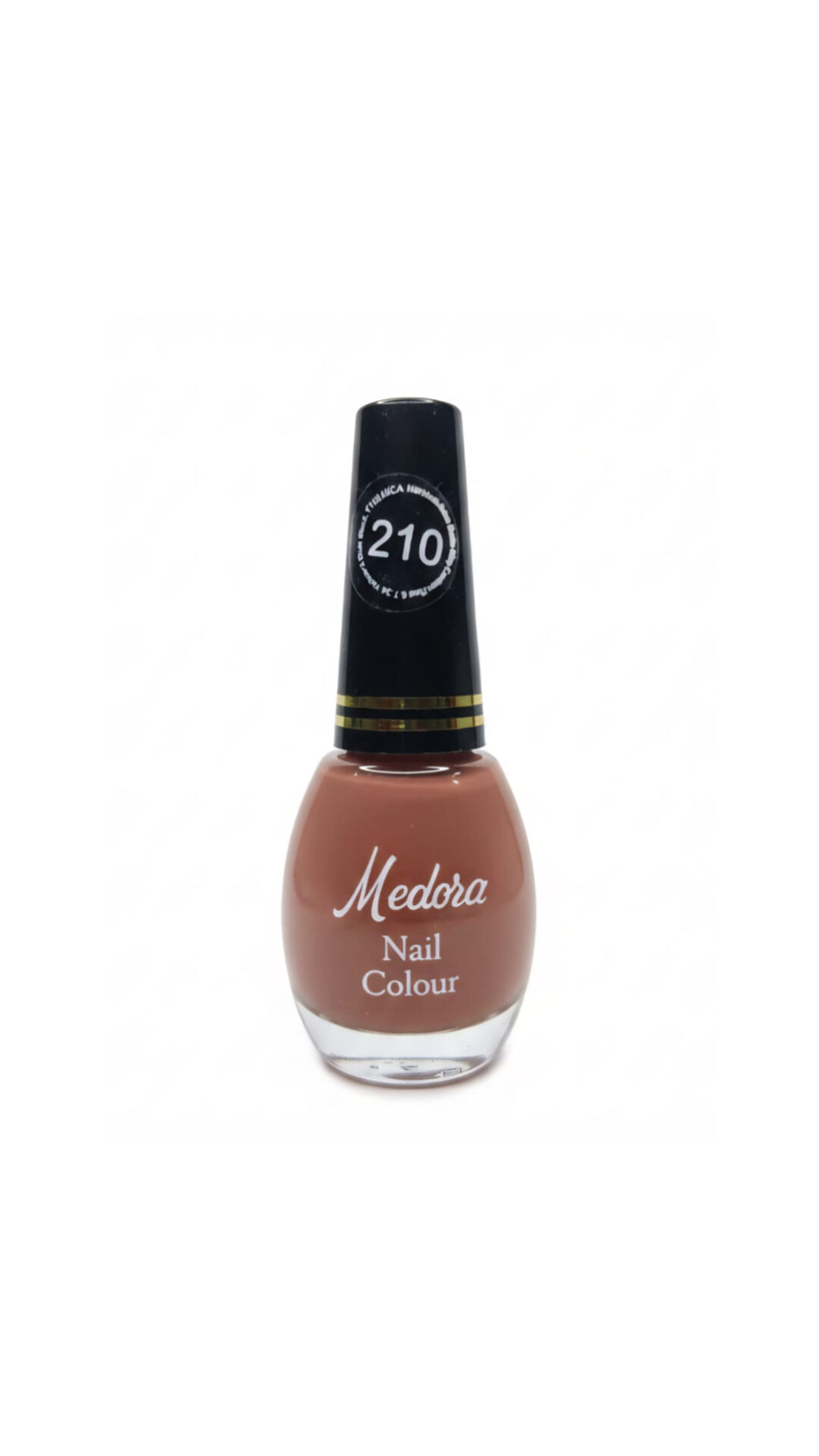 Medora matte nail polish - Nail paint shade Hint of Pink 210 (10ml) - Pink colours collection 