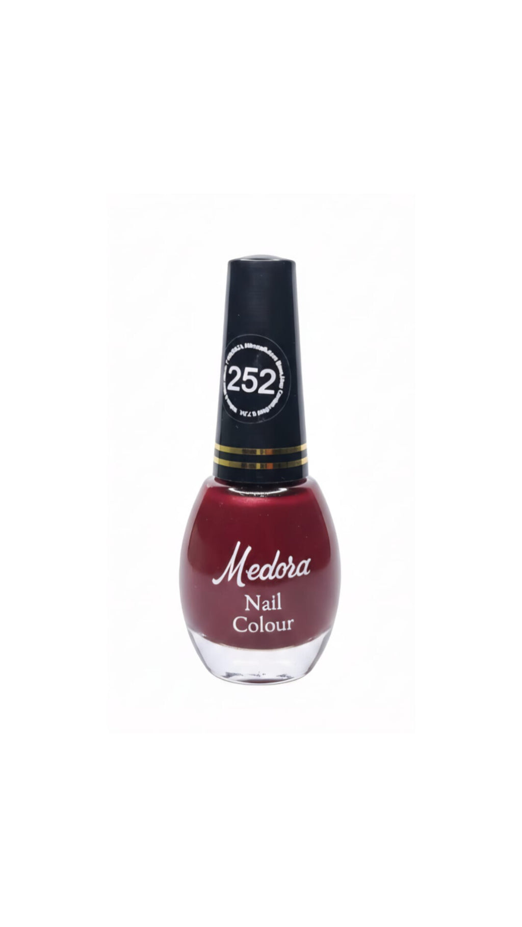 Medora matte nail polish - Nail paint shade Very currant 252 (10ml) - Red colours collection 