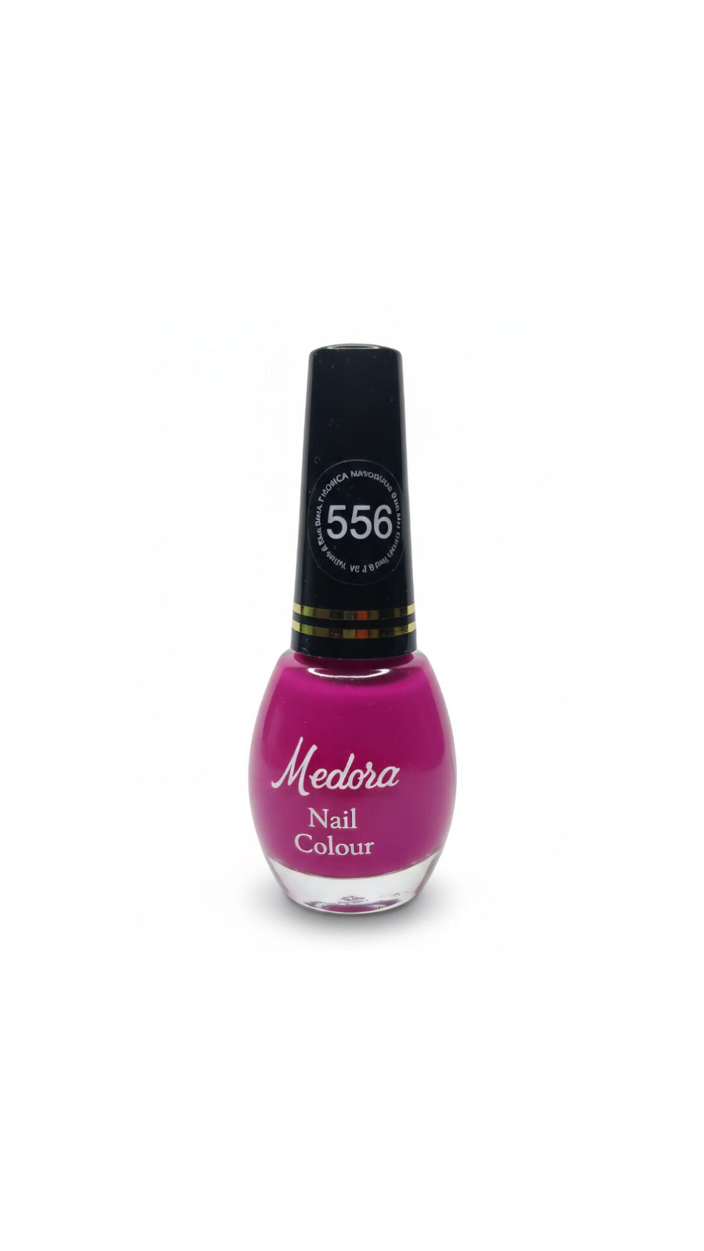 Medora matte nail polish - Nail paint shade Full fuchsia 556 (10ml) - pink colours collection 