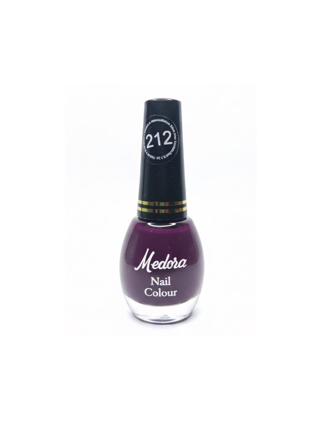 Medora matte nail polish - Nail paint shade Violet 212 (10ml) - Purple colours collection 
