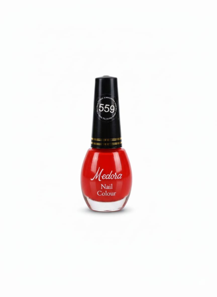 Medora matte nail polish - Nail paint shade Beloved 559 (10ml) - Orange colours collection 