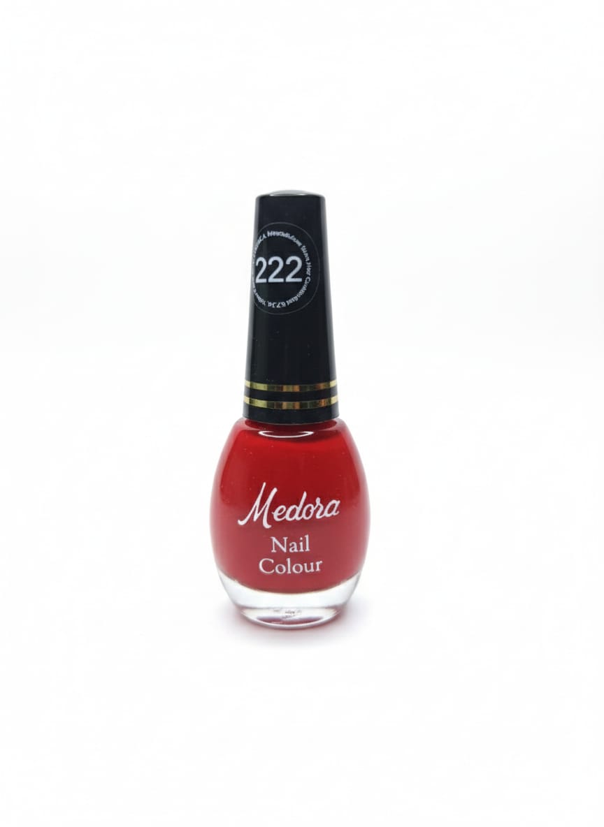 Medora matte nail polish - Nail paint shade Gypsy rose 222 (10ml) - Red colours collection 
