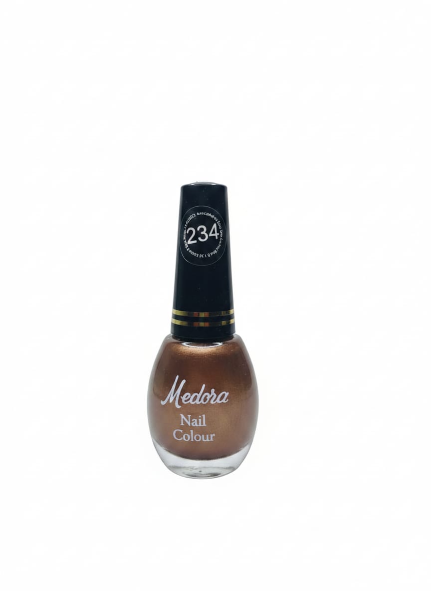 Medora fashion metallic nail polish - nail paint shade 234 (10ml) - Brown colours collection 