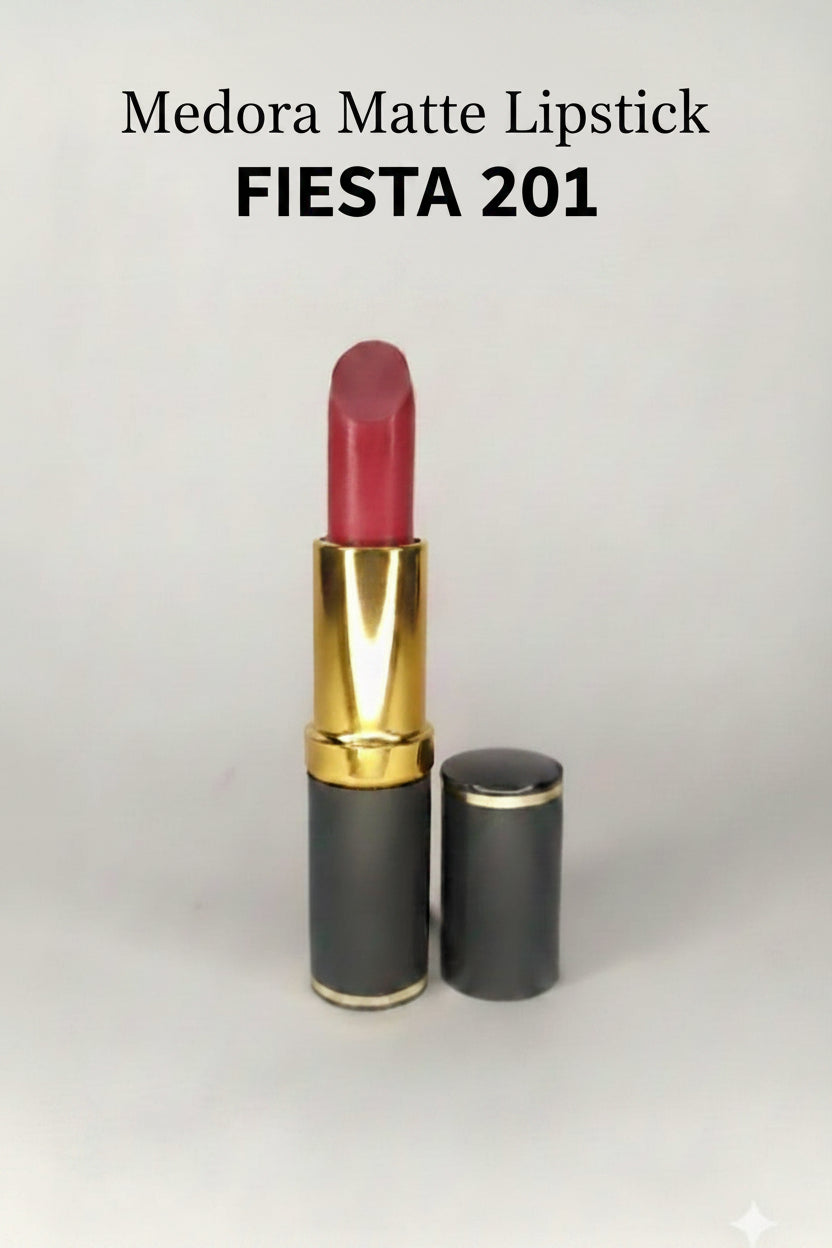 Medora matte lipstick shade 201 fiesta - pink colours collection 