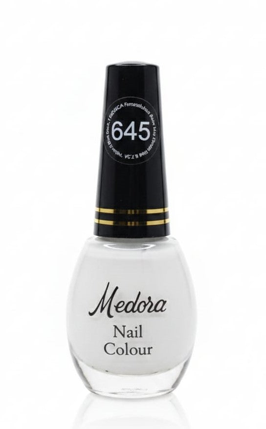 Medora fashion metallic nail polish - nail paint shade 645 (10ml) - Red colours collection 