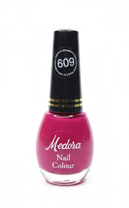 Medora fashion metallic nail polish - nail paint shade 609 (10ml) - pink colours collection 