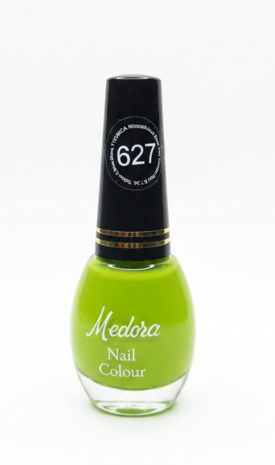 Medora fashion metallic nail polish - nail paint shade 627 (10ml) - Green colours collection 