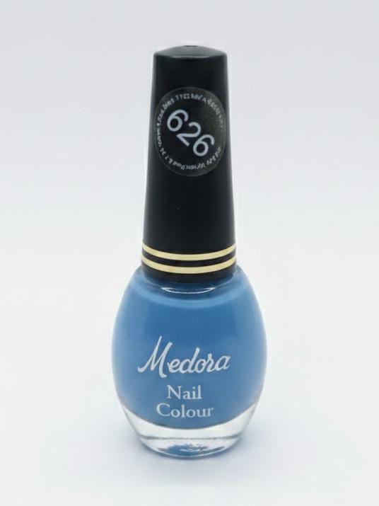 Medora fashion metallic nail polish - nail paint shade 626 (10ml) - Blue colours collection 
