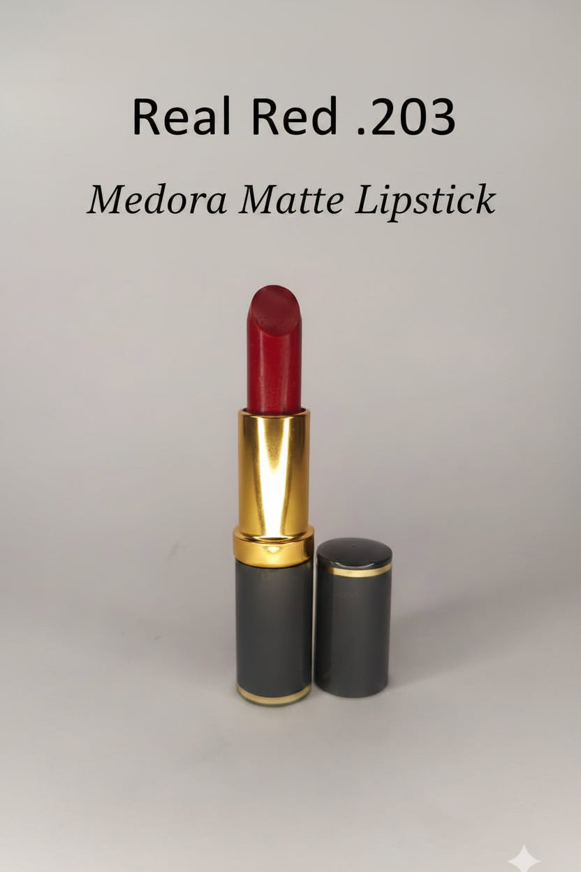 Medora matte lipstick shade 203 Real red - Red colours collection 