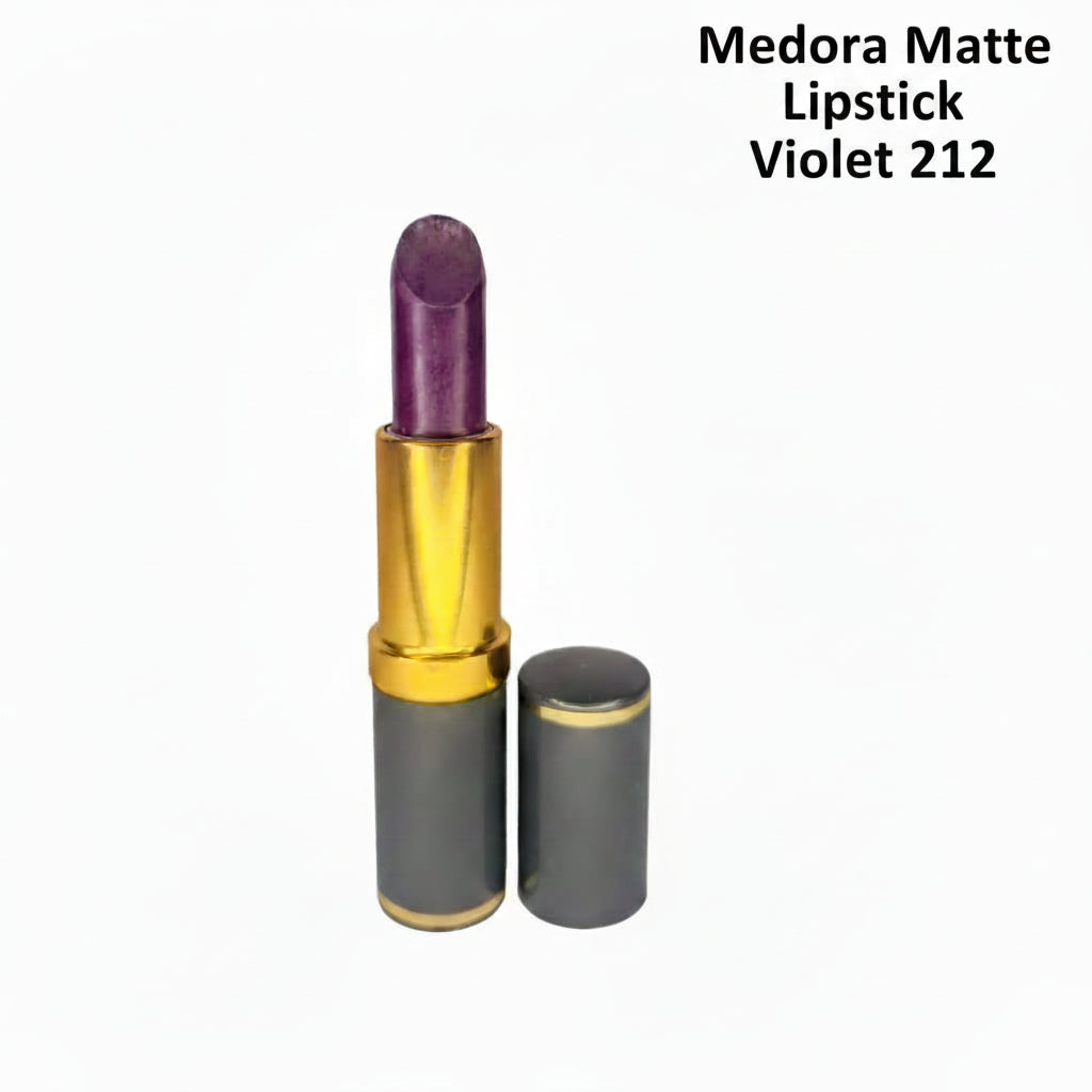 Medora matte lipstick shade 212 Violet - purple colours collection 