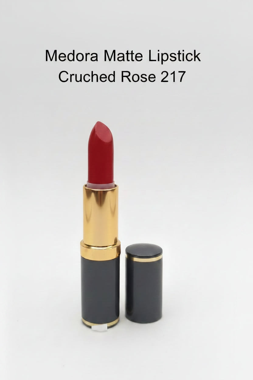 Medora matte lipstick shade 217 Crushed rose - Red colours collection 