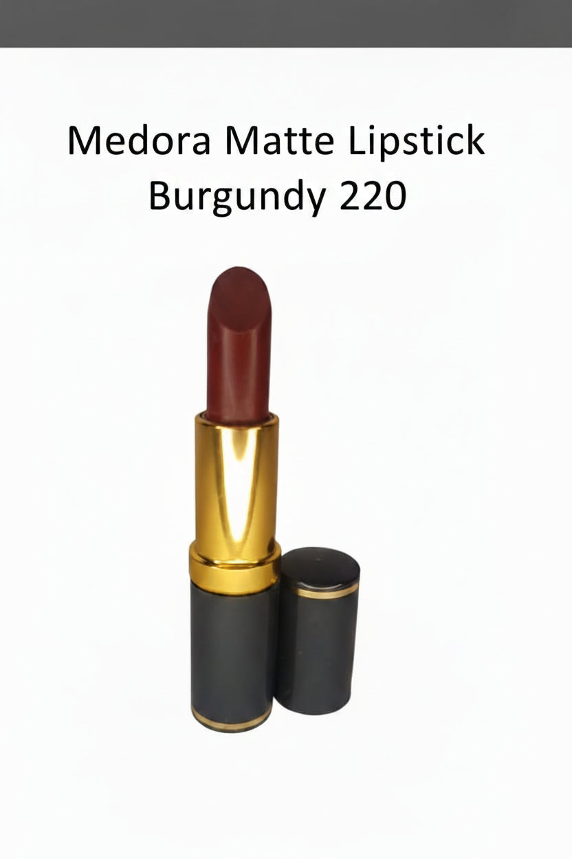 Medora matte lipstick 220 Burgundy - Maroon colours collection 