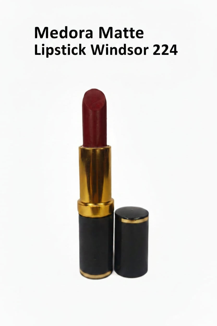 Medora matte lipstick shade 224 Windsor - Maroon colours collection 