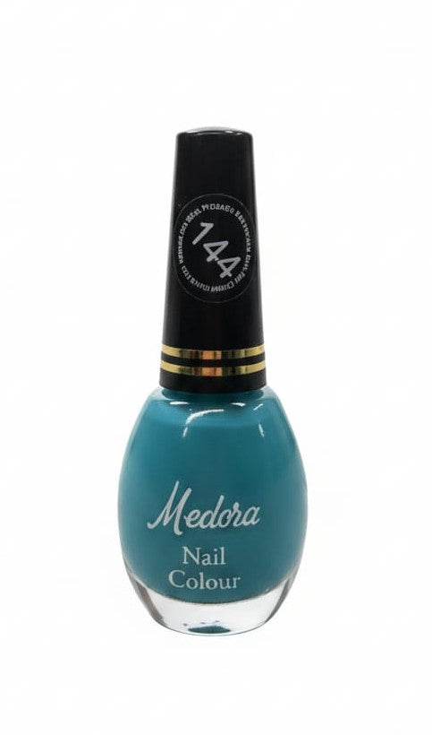 Medora fashion metallic nail polish - nail paint shade 144 (10ml) - Green colours collection 
