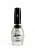 Medora fashion metallic nail polish - nail paint shade 1 (10ml) - Silver colours collection 