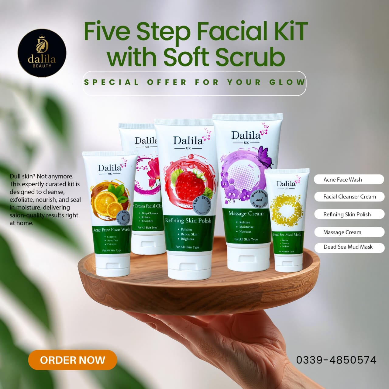 Dalila 5 Steps Facial Beauty kit