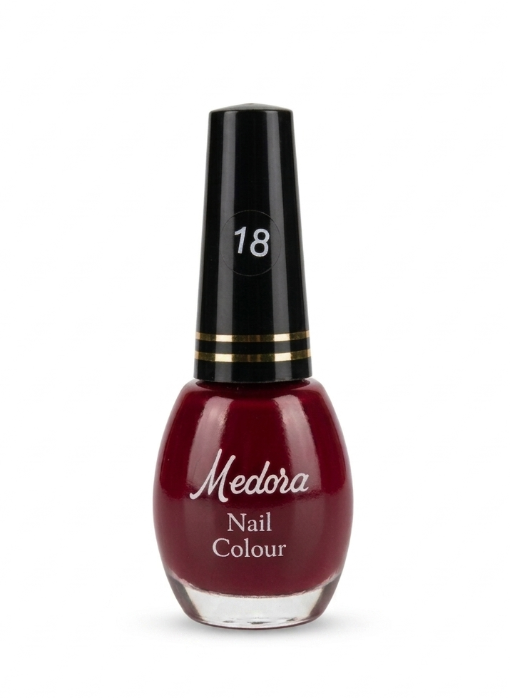 Medora Glossy nail polish - nail paint shade 18 (10ml) - Brown colours collection 