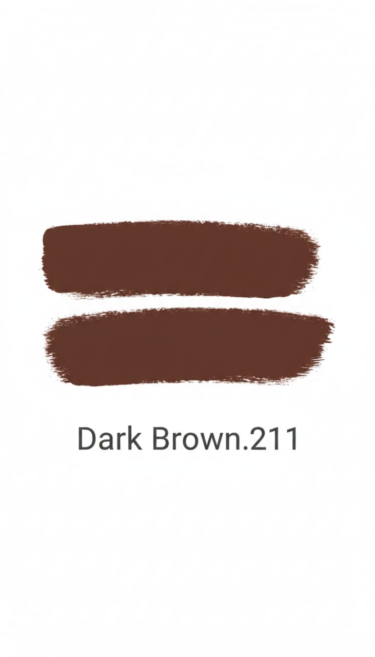 Medora matte lipstick shade 211 dark brown Swatch - Brown colours collection 