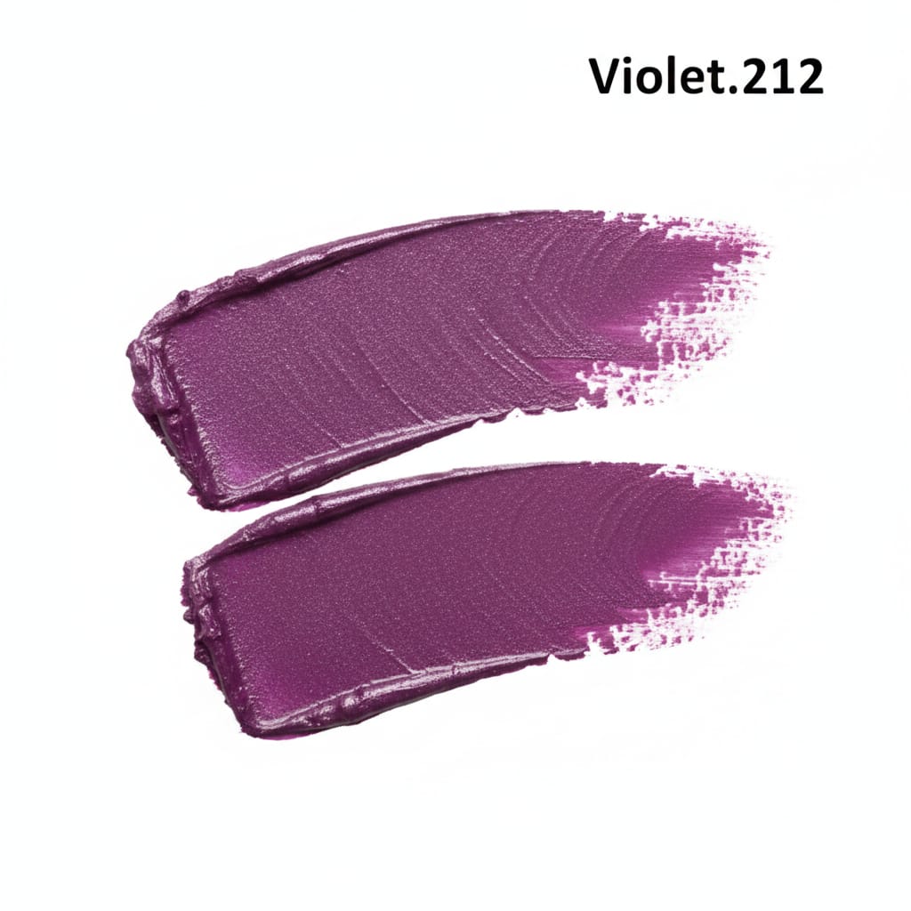Medora matte lipstick shade 212 violet Swatch - Purple colours collection 