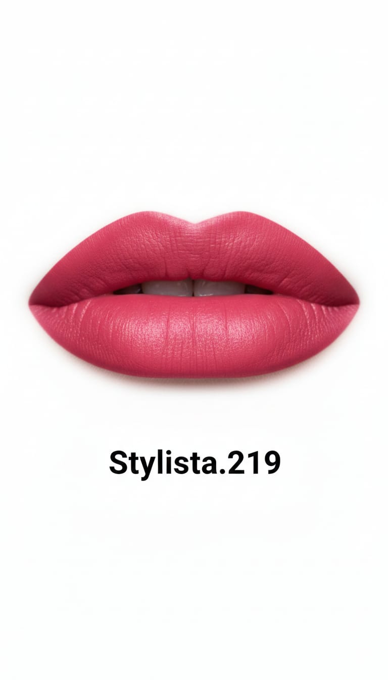 Medora matte lipstick shade 219 stylisha on lips - Pink colours collection 