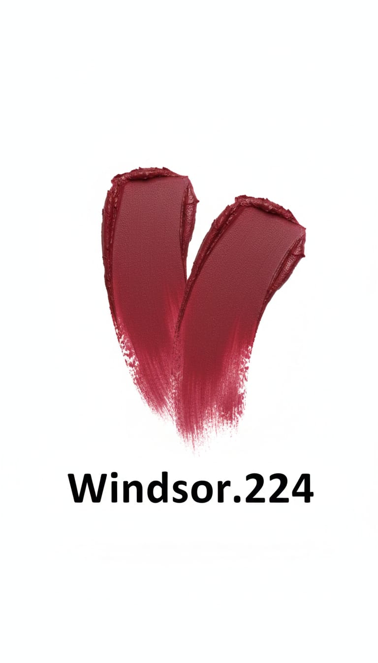 Medora matte lipstick shade 224 windsor Swatch - Maroon colours collection 