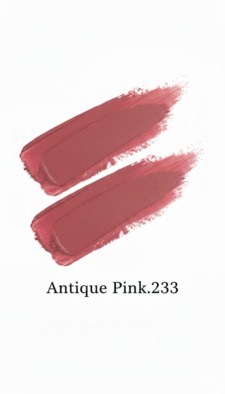 Medora matte lipstick shade 233 antique pink - Pink colours collection 