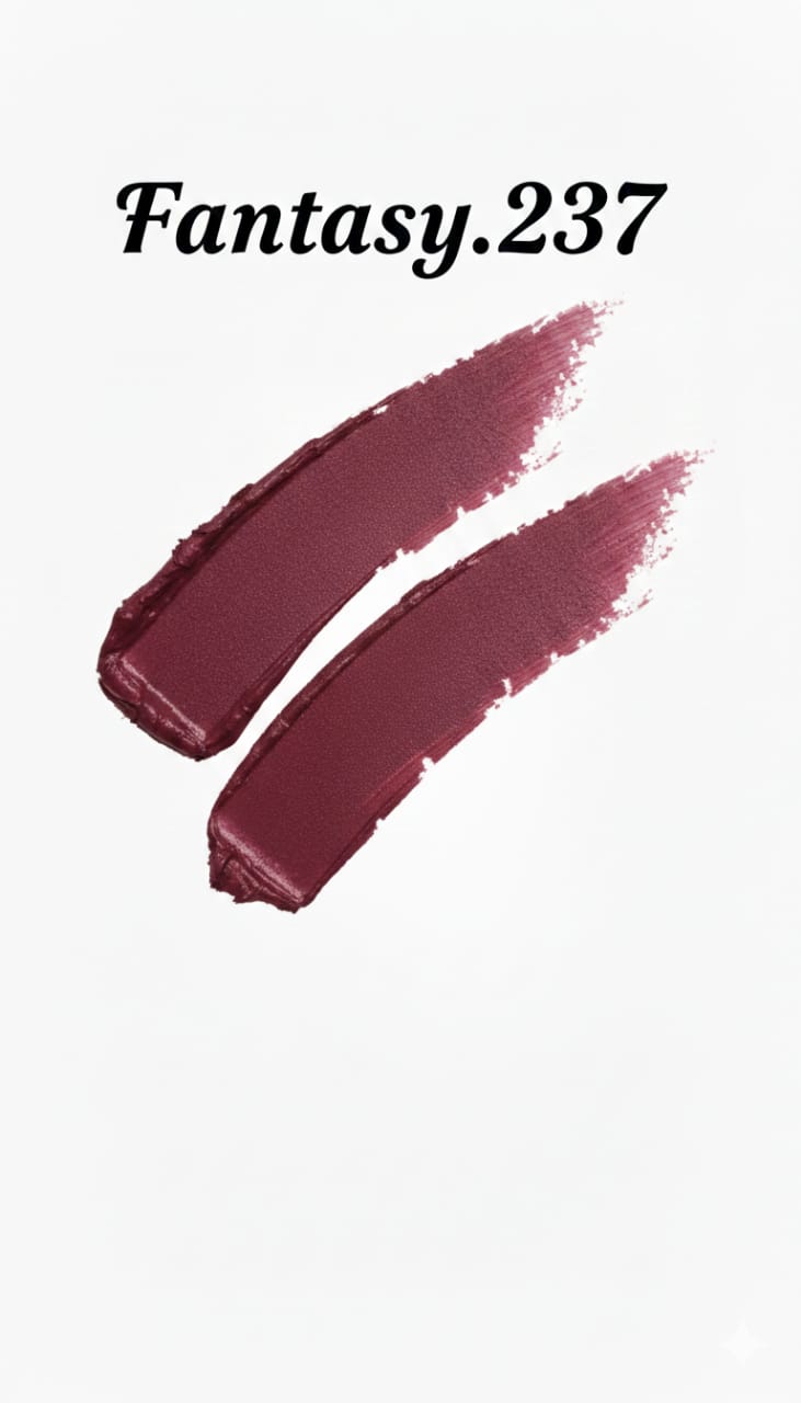Medora matte lipstick shade 237 Fantasy swatch - Maroon colours collection 