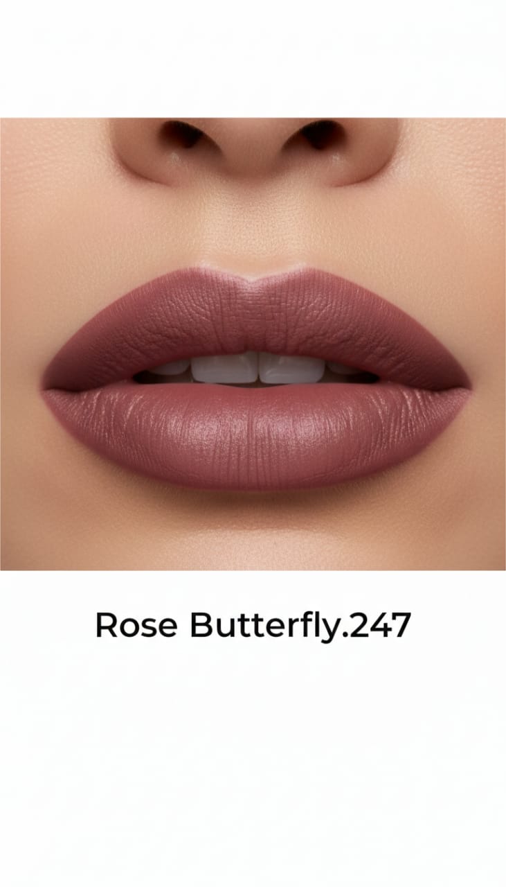Medora matte lipstick shade 247 rose butterfly lips - Pink colours collection 