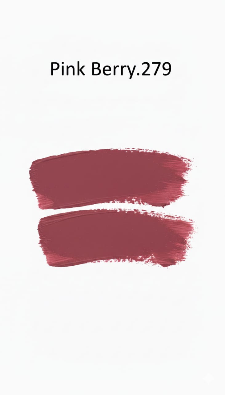 Medora matte lipstick 279 pink berry swatch - Pink collection 