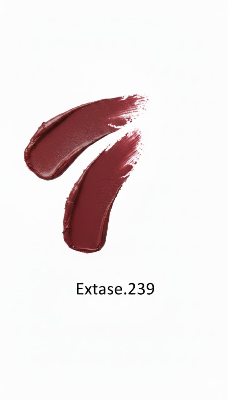 Medora matte lipstick shade 239 extase swatch - Maroon colours collection 