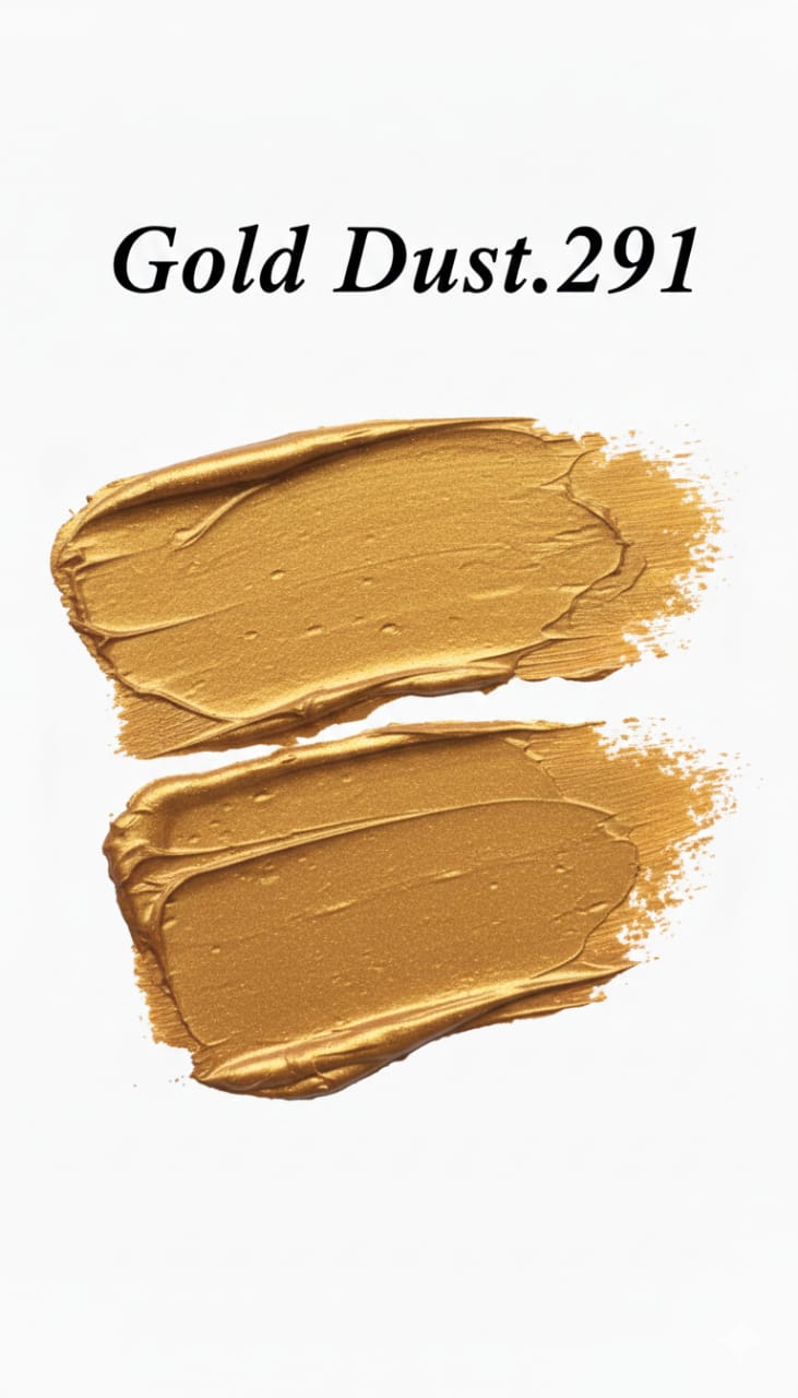 Medora matte lipstick shade 291 gold dust swatch - Golden colours collection 