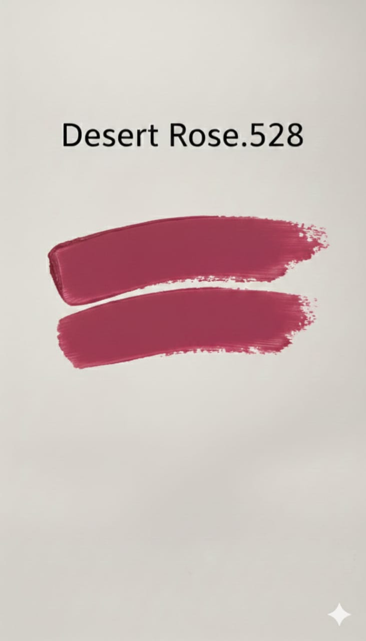 Medora matte lipstick shade 528 desert rose swatch - Pink colours collection 