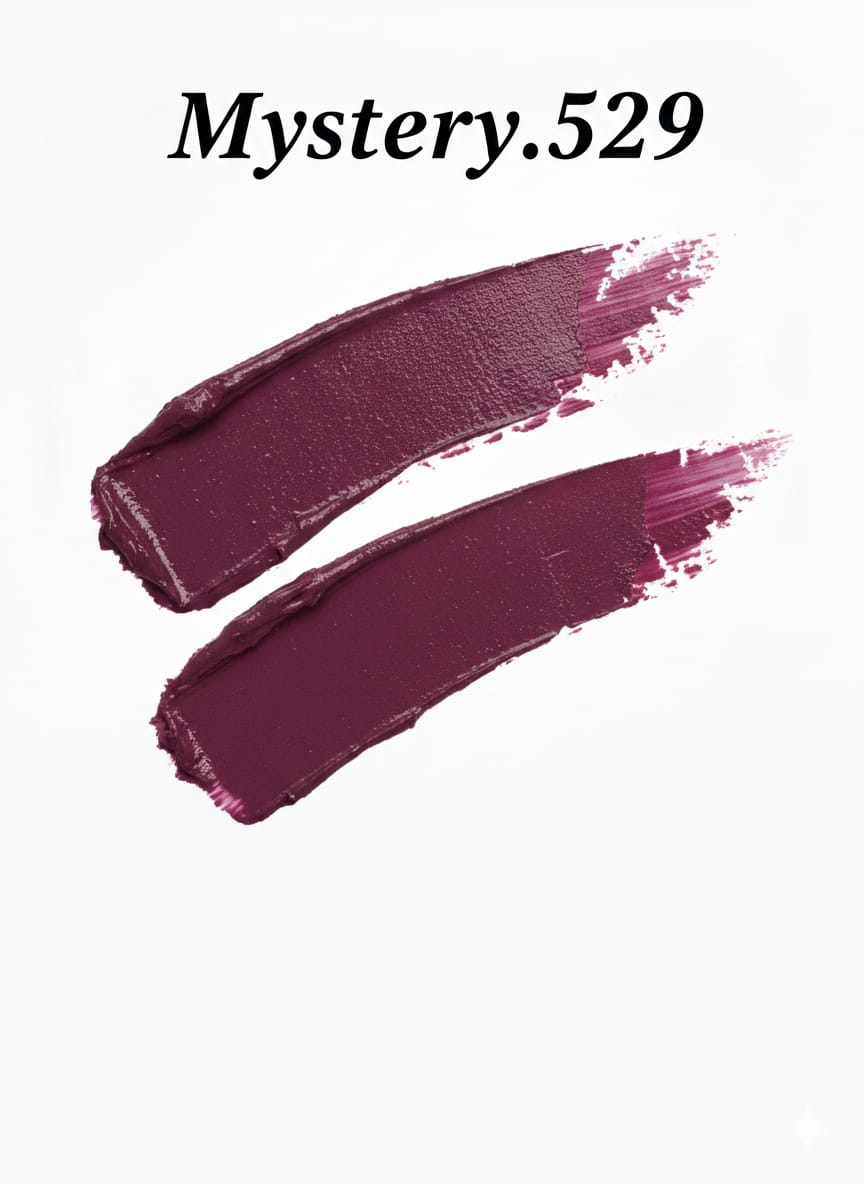 Medora matte lipstick shade 529 Mystery Swatch - Purple colours collection 