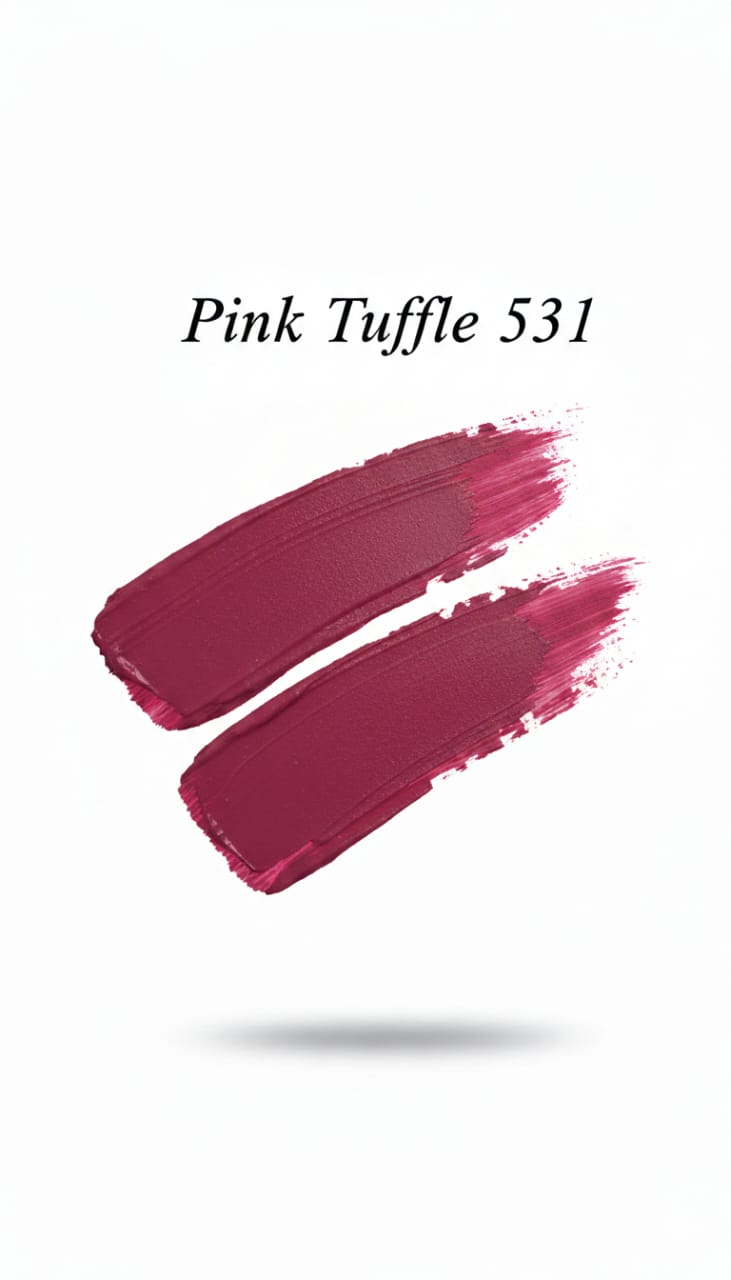 Medora matte lipstick shade 531 pink tuffle Swatch - Shocking pink colours collection 