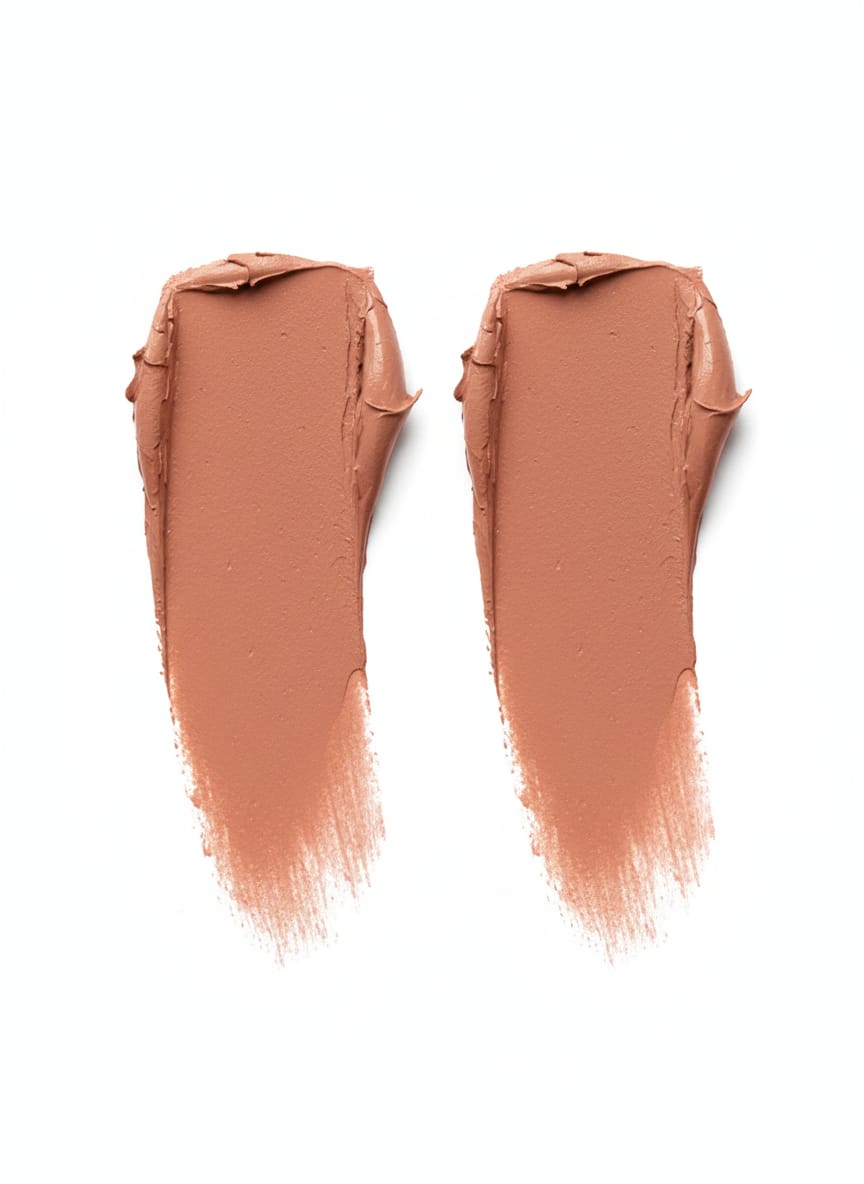 Medora matte lipstick shade 552 peach silk swatch - Skin/ Nude colours collection 
