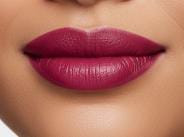 Medora matte lipstick shade 583 violet fever on lips - Purple colours collection 