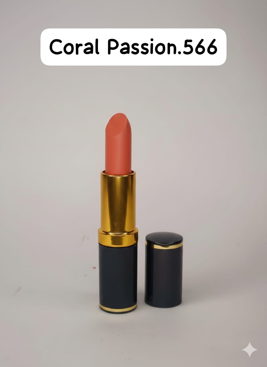 Medora matte lipstick shade 566 coral passion - peach colours collection 