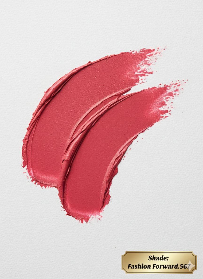 Medora matte lipstick shade 567 fashion forward swatch - Peach colours collection 