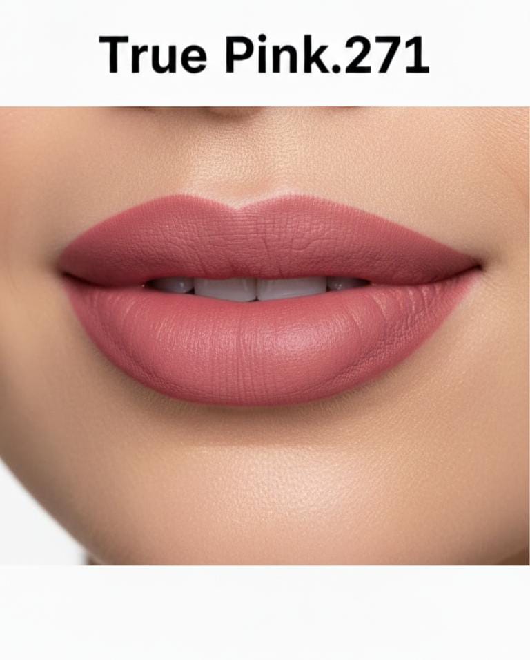 Medora matte lipstick shade 271 true pink - pink colours collection 